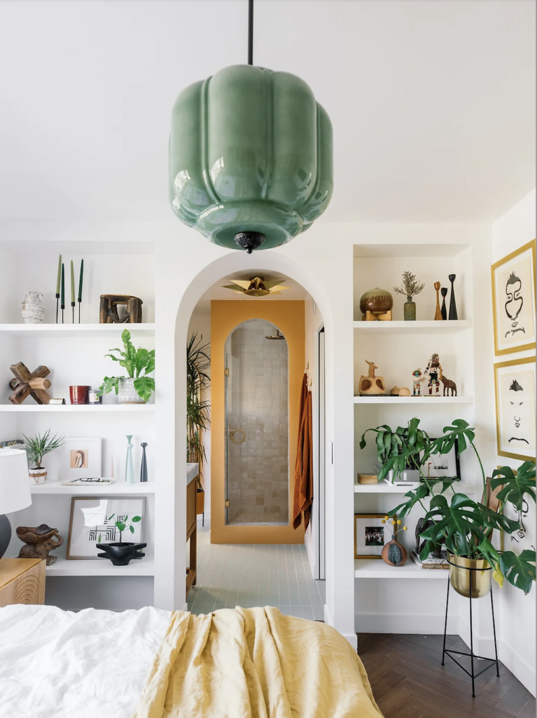 bedroom with plants